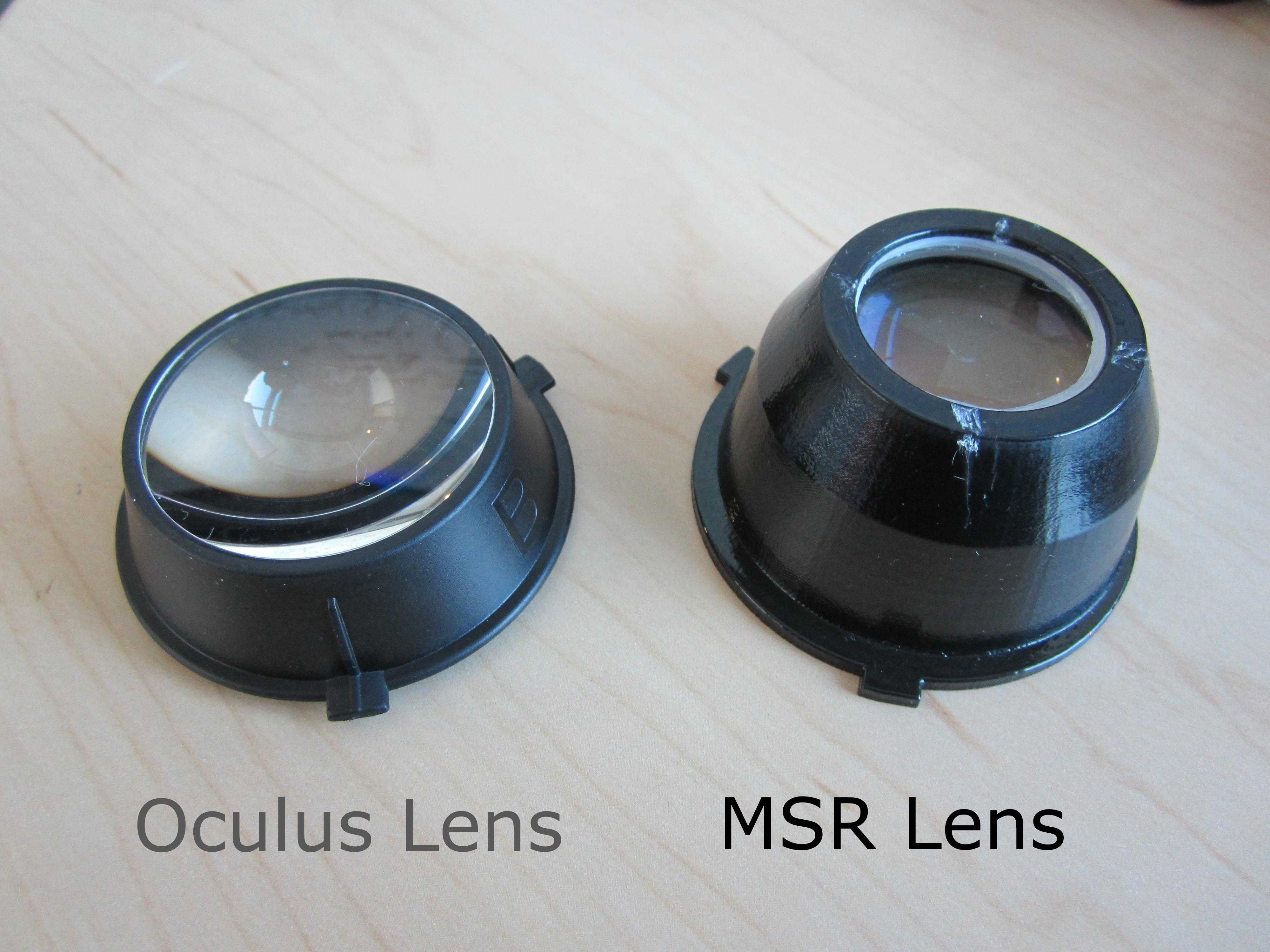 Microsoft made improved replacement lenses for the Oculus Rift VR Bites