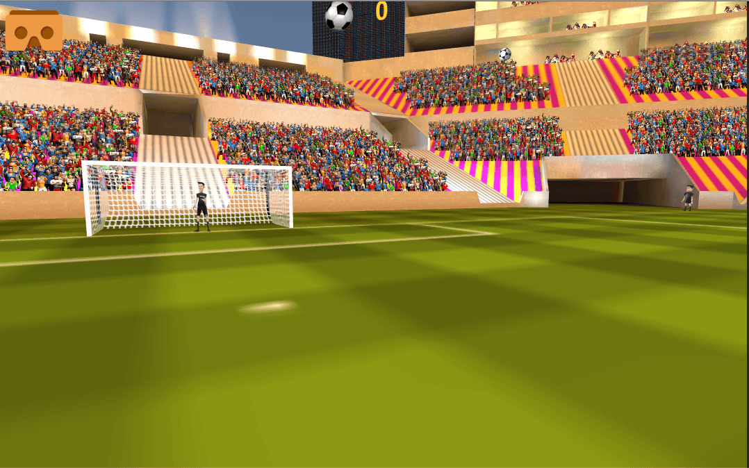 VR Soccer Header for Cardboard